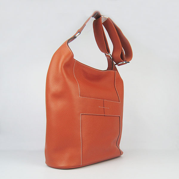 Knockoff Hermes Good News H Women Shoulder Bag Orange H2801 - Click Image to Close